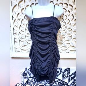 Fashion Nova Adjustable Ruched Tie Black Tank Dress Jolie & Joy Jessica Dress 2X